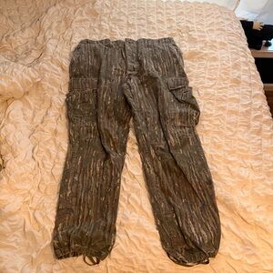 Vintage Bark Camo Camouflage Military Cargo Pants size XL long